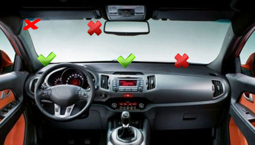 Where to place carnavi in your car