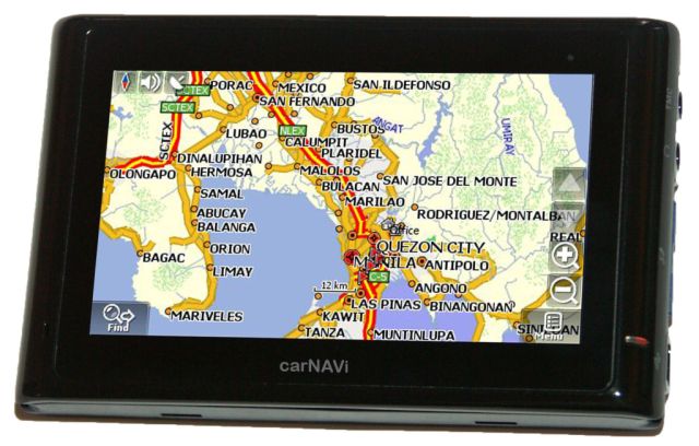 carNAVi PRO BT with Metro Manila map