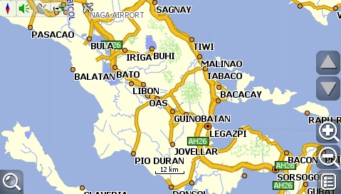 carNAVi 2010, Legazpi area map